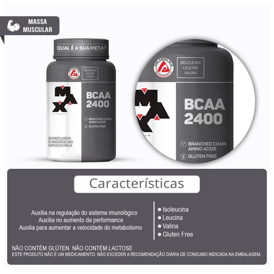 Combo 100% Whey 900g, BCAA 60c, Creatina 300g e Coqueteleira Max Titanium