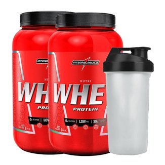Combo 2 Nutri Whey Isolado Concentrado Protein + Coqueteleira - Integralmedica