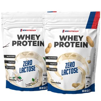 Combo 2 Whey Protein Concentrado Zero Lactose 900g NEWNUTRITION