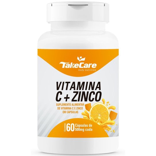 COMBO 3 VITAMINA C 500MG + ZINCO 7MG 60 CAPS CADA TAKE CARE
