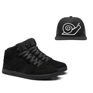 Combo LandFeet Tênis + Boné Qualidade Durável Couro