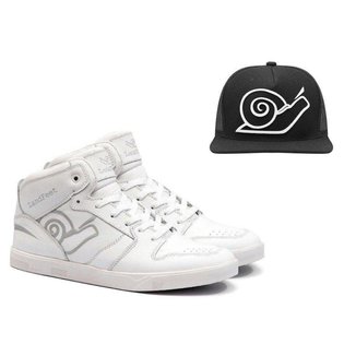 Combo LandFeet Tênis + Boné Qualidade Durável Couro