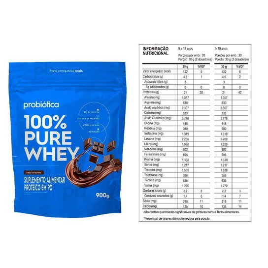 Combo Whey 100% Pure 900g, Creatina 300g e Coqueteleira