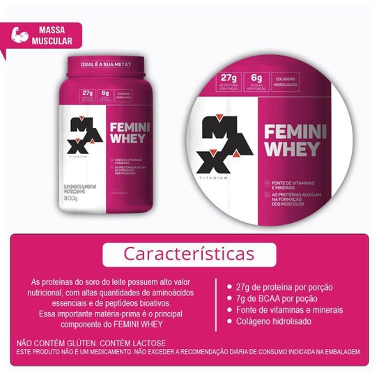 Combo Whey Feminino 900g, Creatina 150g e Coqueteleira