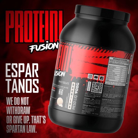 Combo Whey Protein Fusion + Pré Treino + Termogênico + Vit + Shaker - Espartanos