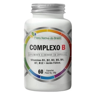 Complexo B 60 Capsulas de 500mg Flora Nativa do Brasil