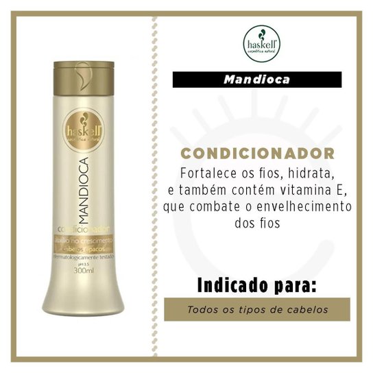 Condicionador Haskell Mandioca Iluminador 300ml
