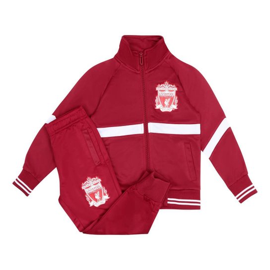 Conjunto Agasalho Liverpool Infantil Juvenil