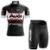 Conjunto Ciclismo Camisa Manga Curta e Bermuda Audi Esportiva Bike Uv Mtb - Preto