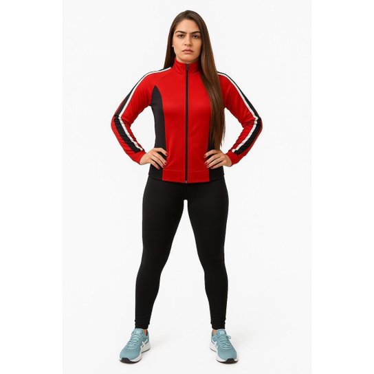 Conjunto Ciclismo Feminino DA Modas – Camiseta Manga Longa com Proteção UV + Calça Acolchoada