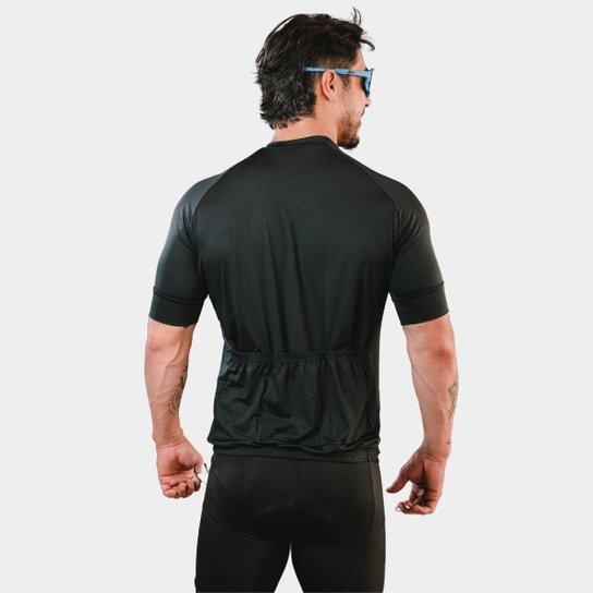 Conjunto Ciclismo Masculino Camisa e Bermuda em Gel Uniforme Profissional - Verde - XL