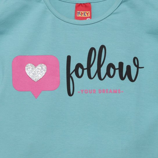 Conjunto Curto Infantil Kyly Estampado Menina
