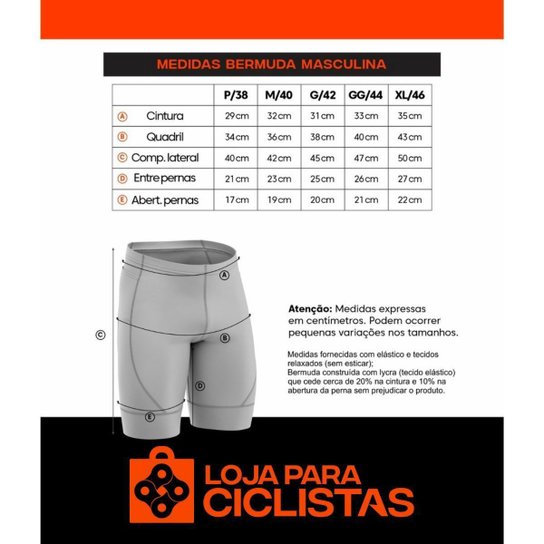 Conjunto de Bike Masculino Camisa Manga Longa e Bermuda Acolchoada Profissional Respirável Mtb Speed