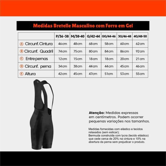 Conjunto de Ciclismo Masculino Camisa Senhora Losango PRO Manga Longa Bolso Traseiro e Bretelle Gel