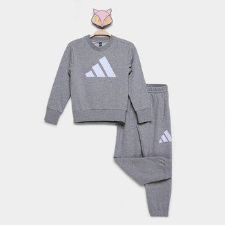 Conjunto de Moletom Infantil Adidas Big Logo
