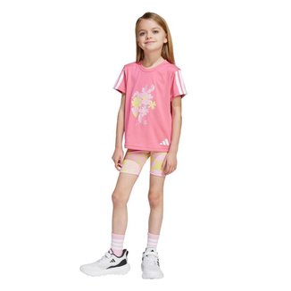 Conjunto Estampado Train Essentials Flower Infantil Adidas