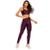 Conjunto Fitness Feminino Vekyo New Zig 3D – Top e Calça para Academia e Treino - Violeta