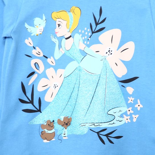Conjunto Longo Infantil  Disney Princesa Cinderela Menina