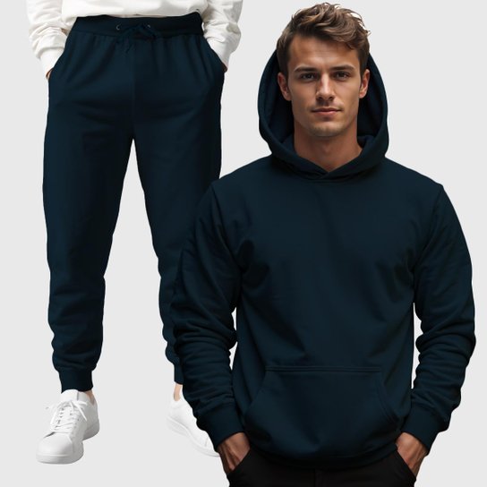 Conjunto Moletom Canguru e Calça Masculina Benellys