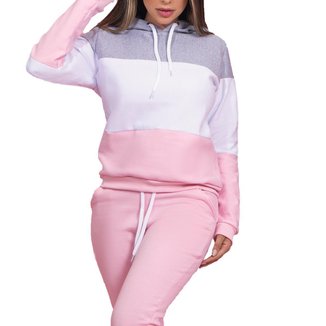 Conjunto Moletom Feminino Flanelado