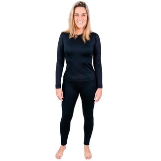 Conjunto Segunda Pele Rt Frio Intenso Feminino Neve Moto Viagem Esportes Aventura