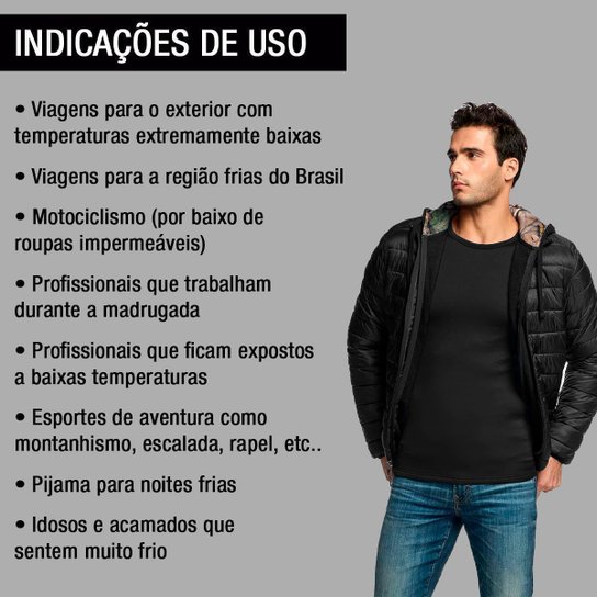 Conjunto Térmico Forrado Pelinho Inverno Masculino Feminino
