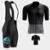 Conjunto Way de Ciclismo Camisa Premium Zíper Total e Bretelle com Forro Gel Pedal Mtb - Preto