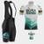 Conjunto Way de Ciclismo Camisa Premium Zíper Total e Bretelle com Forro Gel Pedal Mtb - Branco+Verde