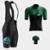 Conjunto Way de Ciclismo Camisa Premium Zíper Total e Bretelle com Forro Gel Pedal Mtb - Verde+Preto