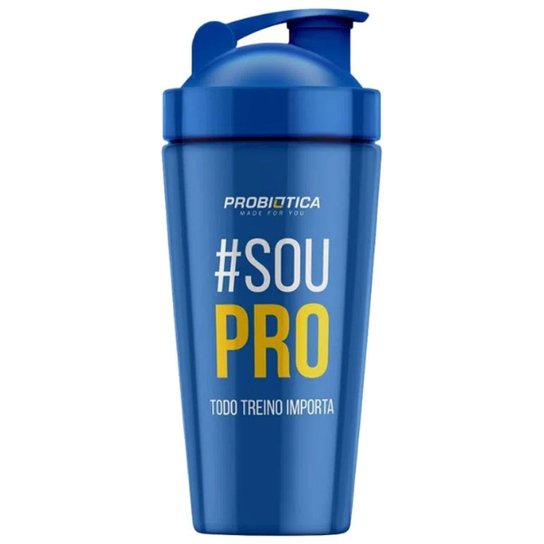 Coqueteleira Alumínio Steel - 750ml Azul - Probiótica