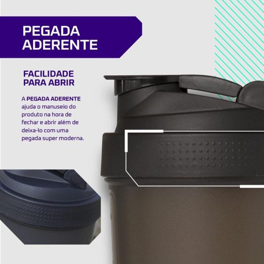 Coqueteleira Shaker Academia 600ml 3vs Nutrition Laranja