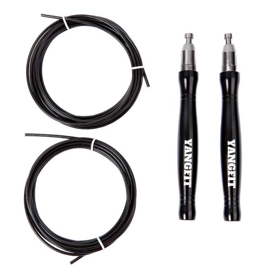 Corda de Pular Speed Rope com Rolamento e Ajuste Fácil Yangfit