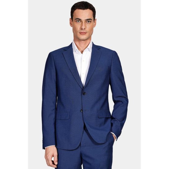 Costume Aramis Pv Falso Liso Super Slim Azul