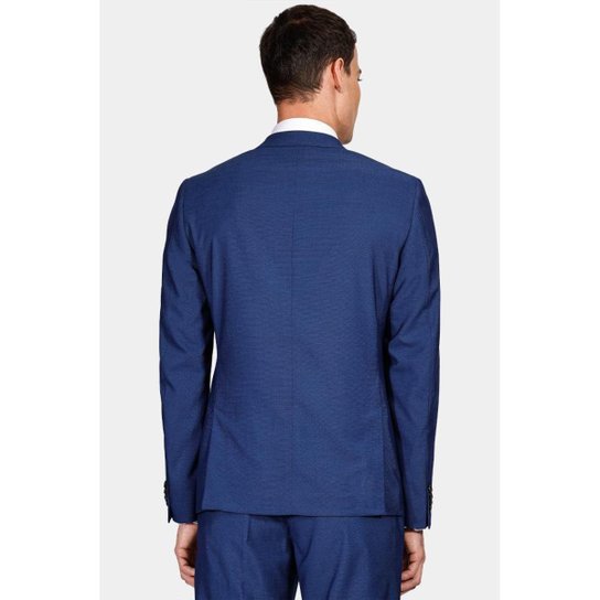 Costume Aramis Pv Falso Liso Super Slim Azul