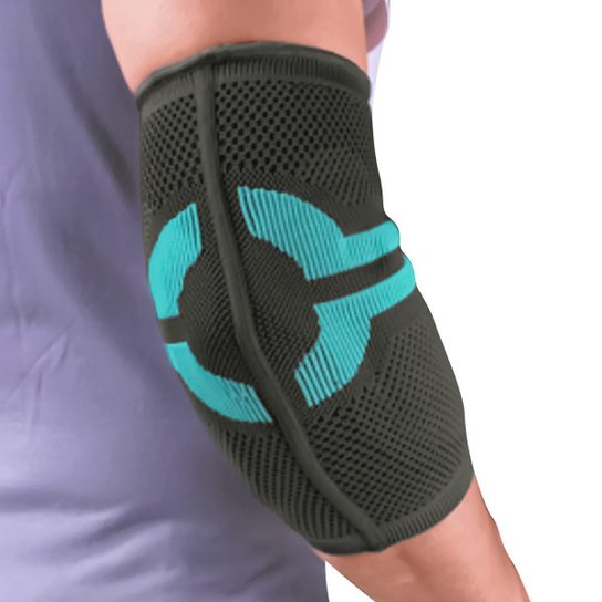 Cotoveleira N1 Sport Linha Pro Cinza e Azul