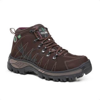Coturno Adventure Feminino Malbork Em Couro Nobuck