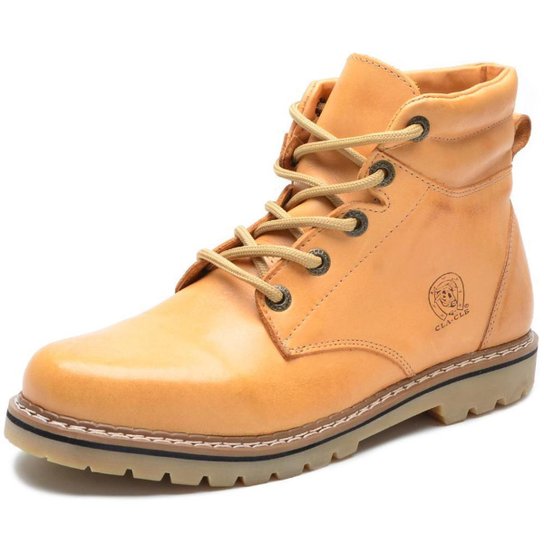 Coturno Bota Trilha Masculina Trabalho Couro Tamanho Especial