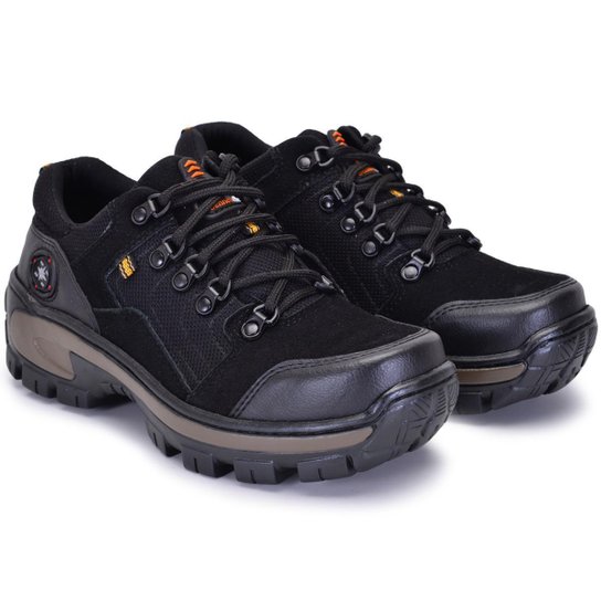 Coturno Cano Baixo De Couro Reforçado Adventure Trilha Trabalho