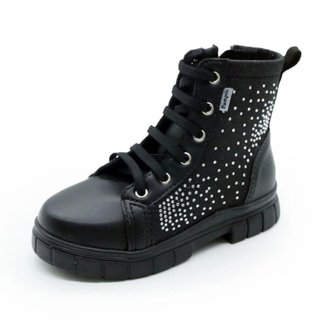 Coturno Infantil Menina Strass Conforto Moda Lucky Pampili
