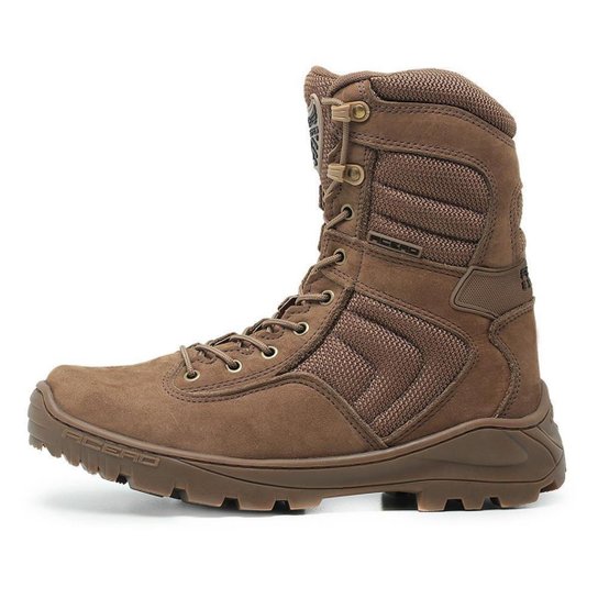 Coturno Militar Masculino Couro Cano Alto Acero Extreme