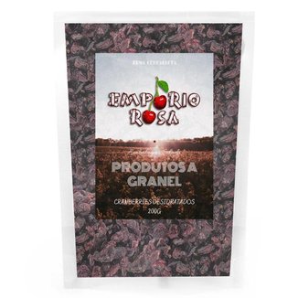 Cranberry Glaceado E Desidratado Empório Rosa Granel 200g 