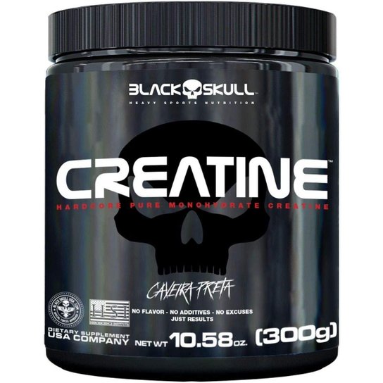 Creatina 100% Pura (300g) Black Skull