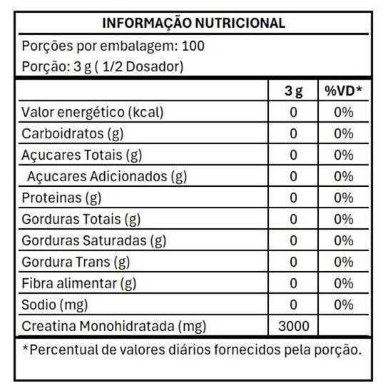 Creatina 100% Pura - 300g - Stranger Labs - Sem sabor