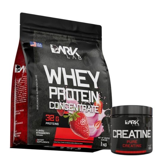 Creatina 150g e Whey Concentrado 1kg Dark Lab