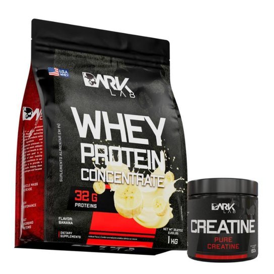 Creatina 150g e Whey Concentrado 1kg Dark Lab