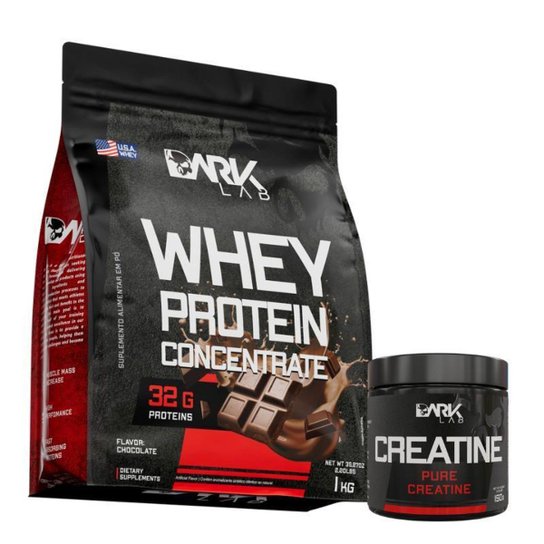 Creatina 150g e Whey Concentrado 1kg Dark Lab