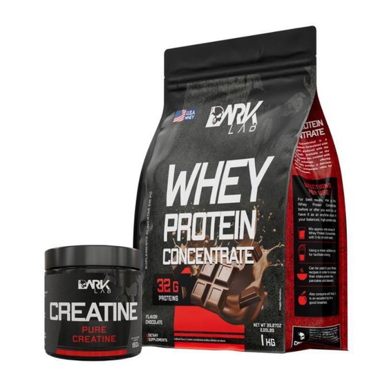 Creatina 150g e Whey Concentrado 1kg Dark Lab