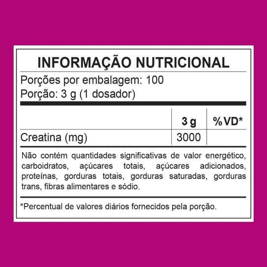 Creatina 3VS Nutrition Monohidratada Pura 300g