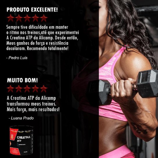 CREATINA ATP MONOHIDRATADA ALICAMP 300G