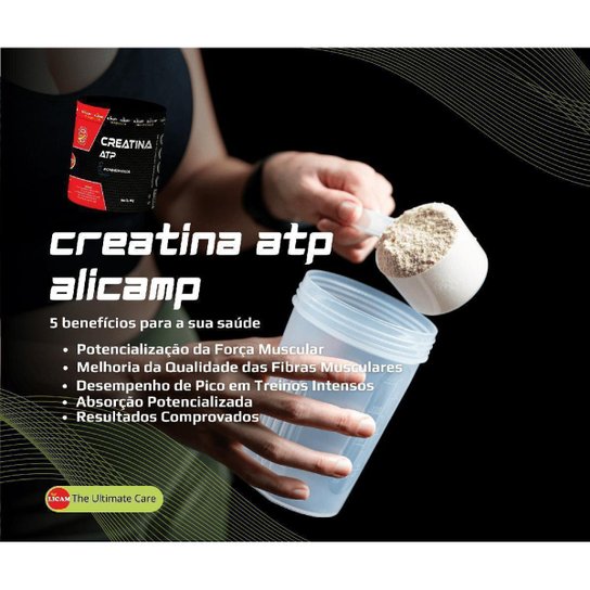 CREATINA ATP MONOHIDRATADA ALICAMP 300G